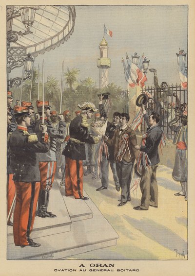 Ovation for General Boitard at Oran, Algeria by French School